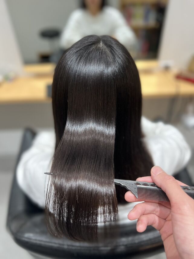 乾燥の季節にオイルストレート♪